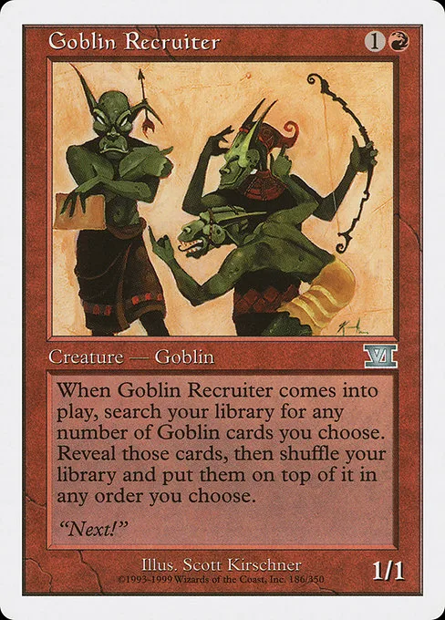 Goblin Recruiter · Classic Sixth Edition 186/351