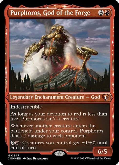 Purphoros, God of the Forge · Commander Masters 547/1067
