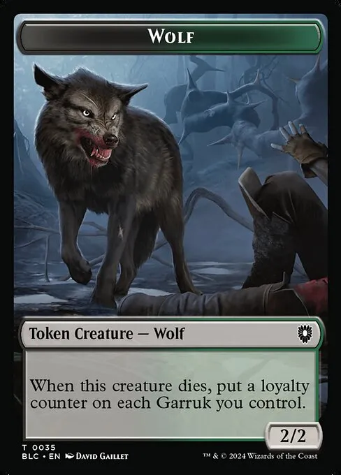 Wolf · Bloomburrow Commander Tokens 35/41