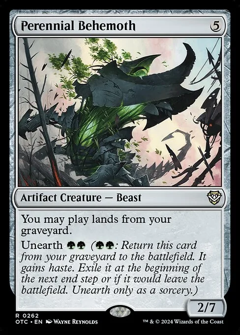 Perennial Behemoth · Outlaws of Thunder Junction Commander 262/342
