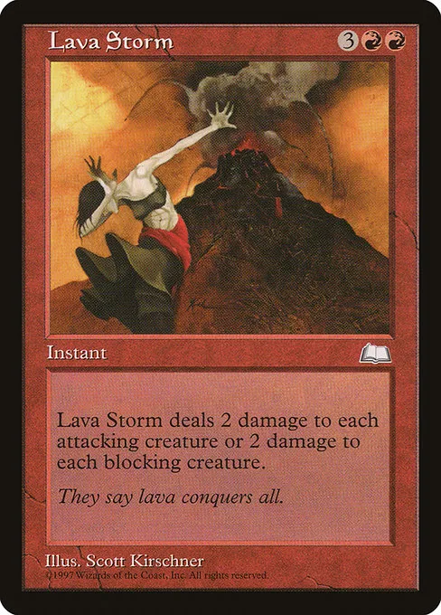 Lava Storm · Weatherlight 110/167