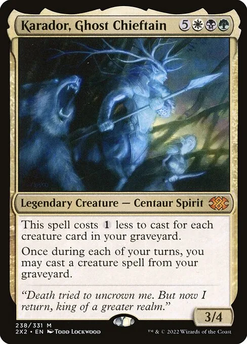 Karador, Ghost Chieftain · Double Masters 2022 238/579