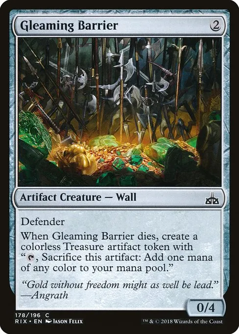 Gleaming Barrier · Rivals of Ixalan 178/205