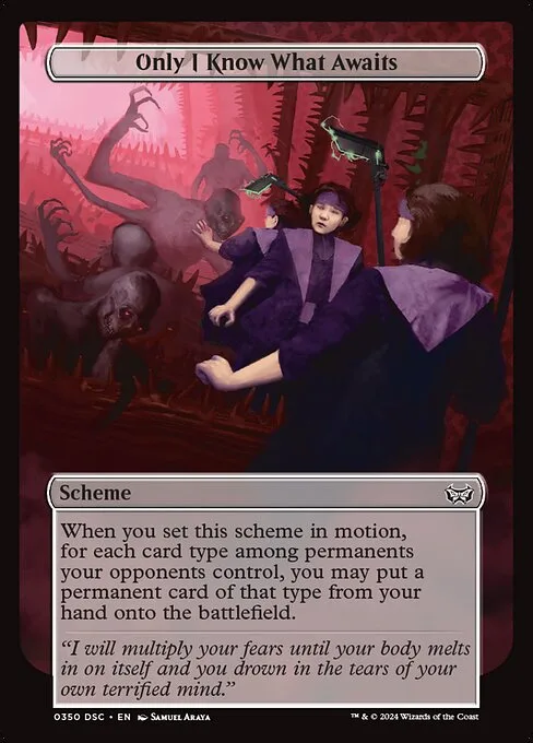 Only I Know What Awaits · Duskmourn: House of Horror Commander 350/373