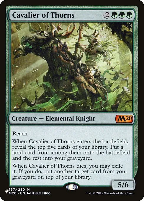 Cavalier of Thorns · The List M20-167/5050
