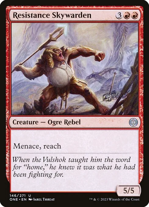 Resistance Skywarden · Phyrexia: All Will Be One 146/479