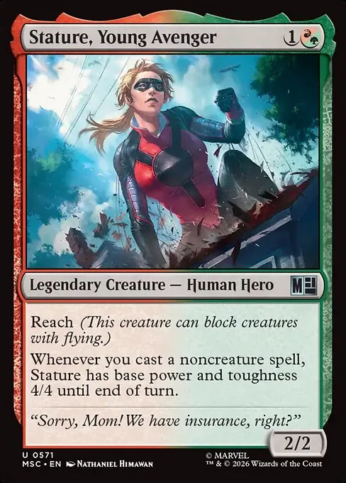 Stature, Young Avenger · Marvel Super Heroes Commander 571/9