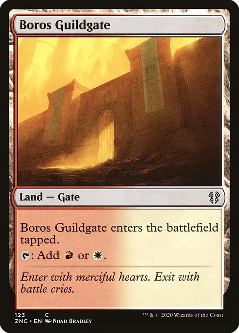 Boros Guildgate · Zendikar Rising Commander 123/142
