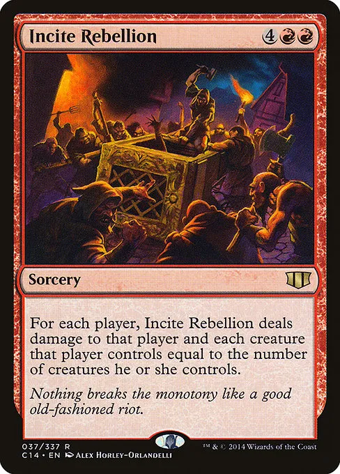 Incite Rebellion · Commander 2014 37/337