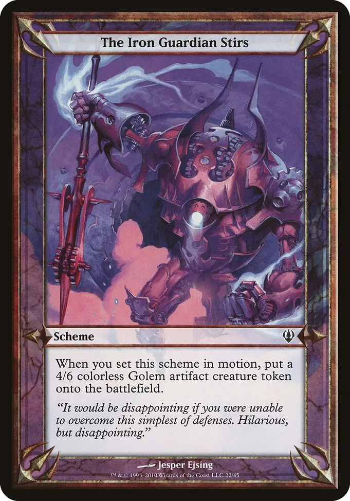 The Iron Guardian Stirs · Archenemy Schemes 22★/45
