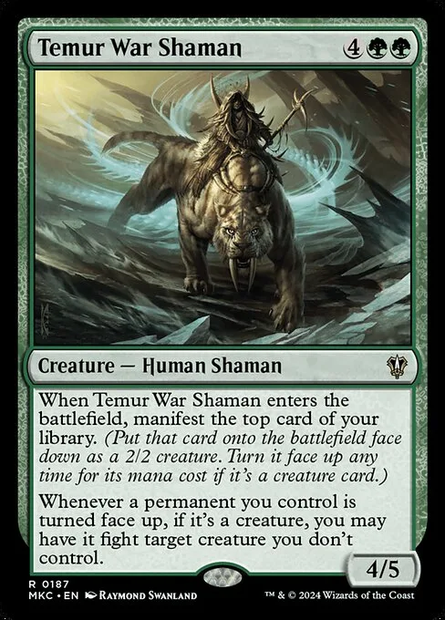 Temur War Shaman · Murders at Karlov Manor Commander 187/358