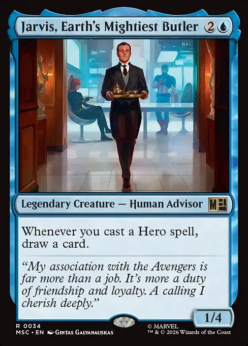 Jarvis, Earth's Mightiest Butler · Marvel Super Heroes Commander 34/9
