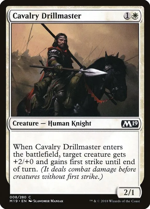 Cavalry Drillmaster · Core Set 2019 8/314