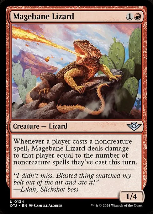 Magebane Lizard · Outlaws of Thunder Junction 134/374