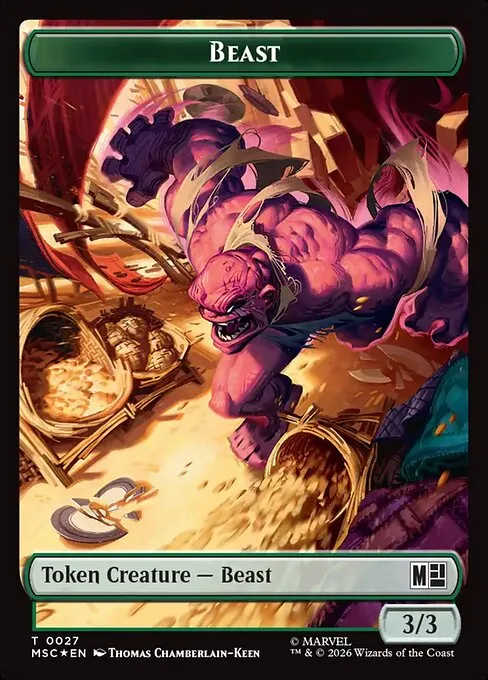 Beast · Marvel Super Heroes Commander Tokens 27/32