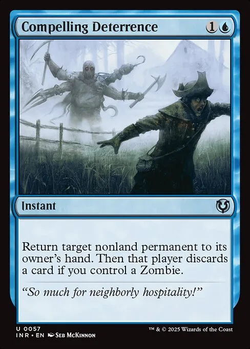Compelling Deterrence · Innistrad Remastered 57/495