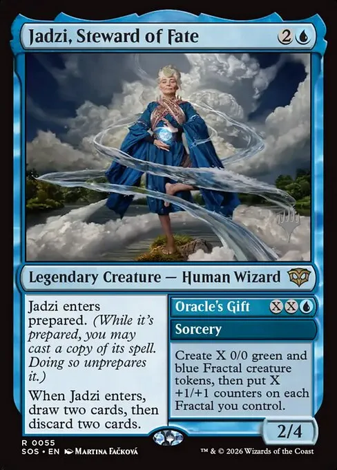 Jadzi, Steward of Fate // Oracle's Gift · Secrets of Strixhaven Promos 55p/80