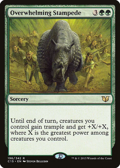 Overwhelming Stampede · Commander 2015 196/342