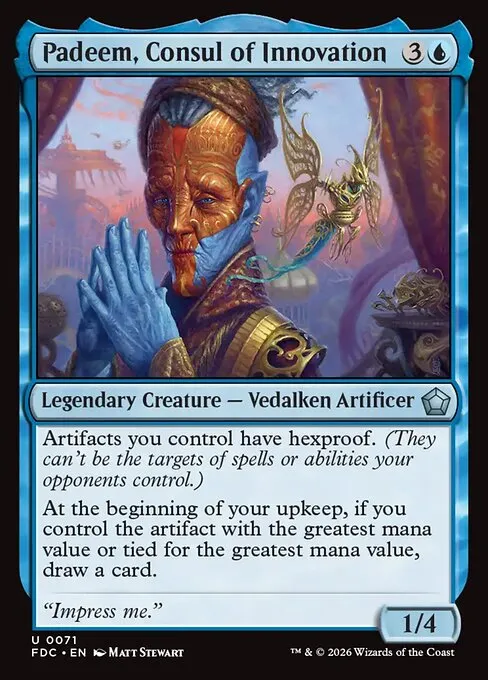 Padeem, Consul of Innovation · Foundations Commander 71/3
