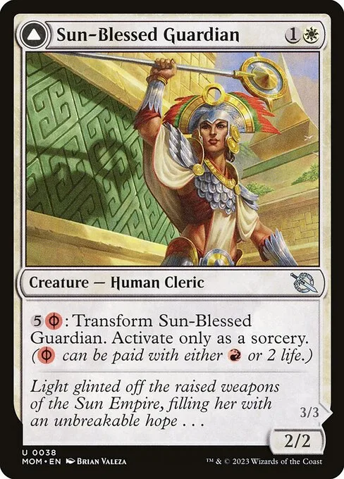 Sun-Blessed Guardian // Furnace-Blessed Conqueror · March of the Machine 38/387