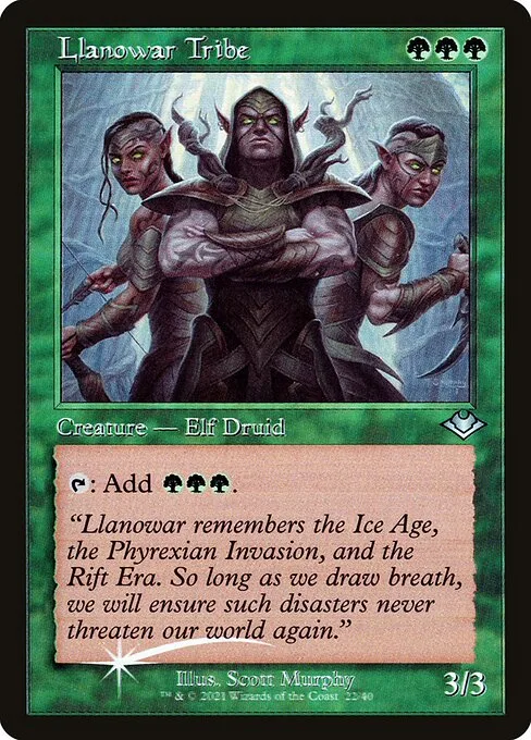 Llanowar Tribe · Modern Horizons 1 Timeshifts 22/40