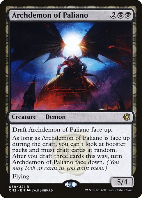 Archdemon of Paliano · Conspiracy: Take the Crown 39/222