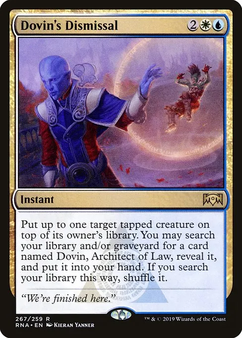 Dovin's Dismissal · Ravnica Allegiance 267/273