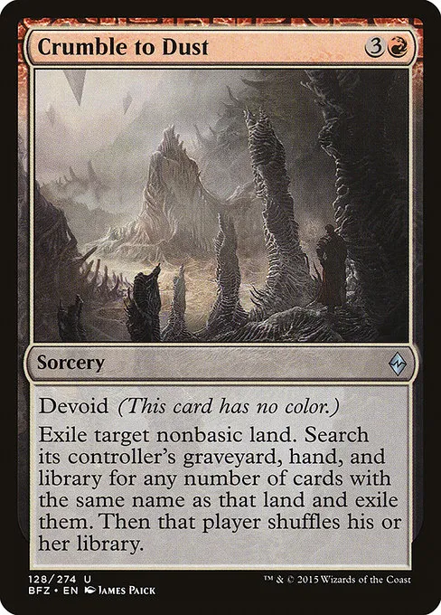 Crumble to Dust · Battle for Zendikar 128/299