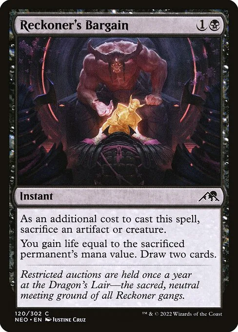 Reckoner's Bargain · Kamigawa: Neon Dynasty 120/531