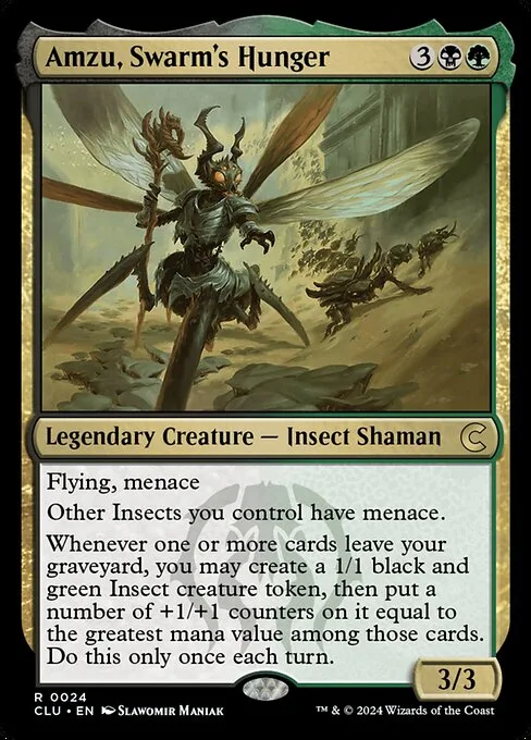 Amzu, Swarm's Hunger · Ravnica: Clue Edition 24/284