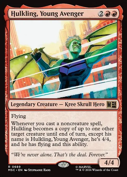 Hulkling, Young Avenger · Marvel Super Heroes Commander 689/9