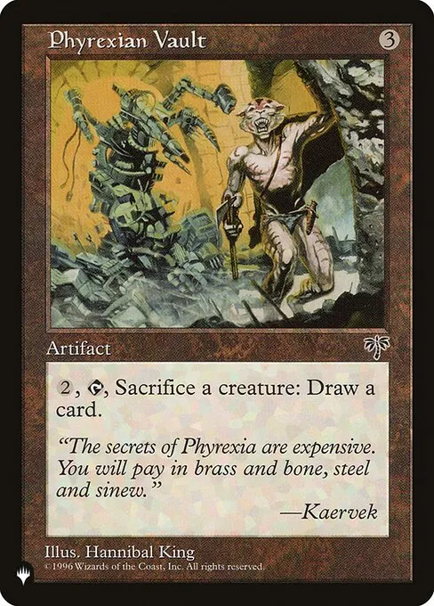 Phyrexian Vault · The List MIR-316/5050