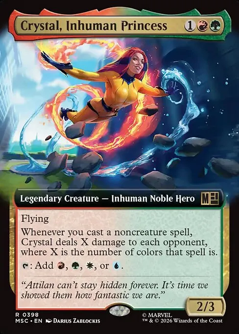 Crystal, Inhuman Princess · Marvel Super Heroes Commander 398/9