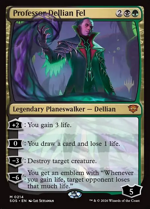 Professor Dellian Fel · Secrets of Strixhaven Promos 214p/80