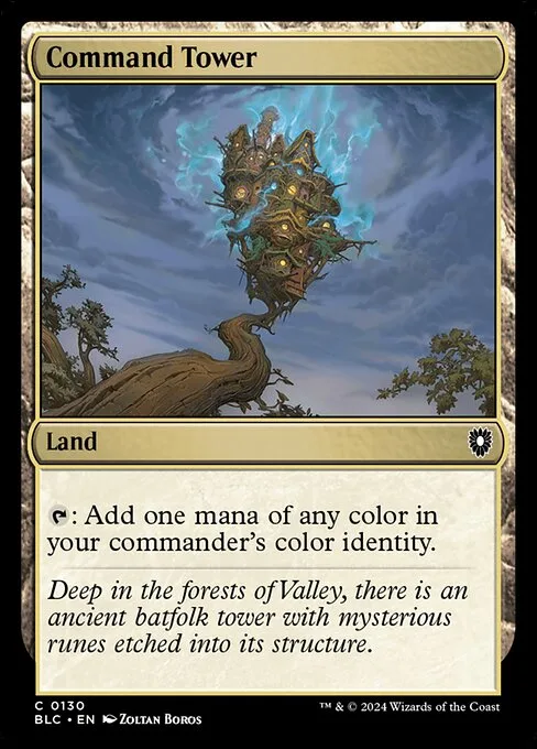 Command Tower · Bloomburrow Commander 130/356