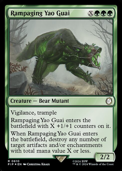 Rampaging Yao Guai · Fallout 610/1068