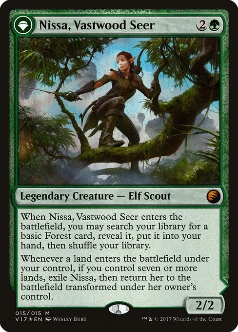 Nissa, Vastwood Seer // Nissa, Sage Animist · From the Vault: Transform 15/16