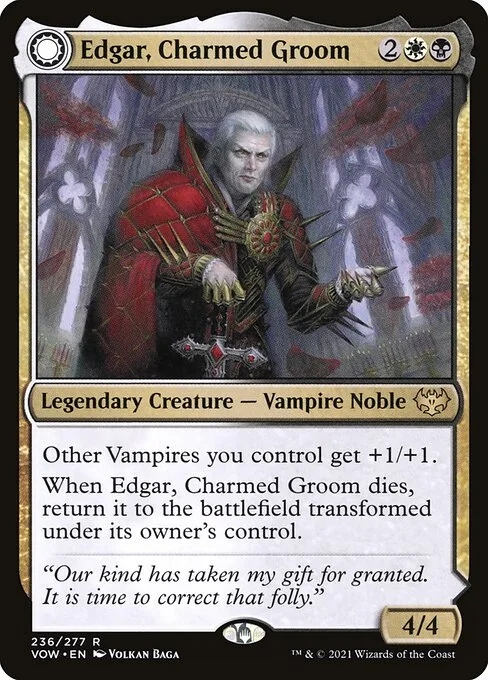 Edgar, Charmed Groom // Edgar Markov's Coffin · Innistrad: Crimson Vow 236/423