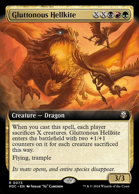 Gluttonous Hellkite · Modern Horizons 3 Commander 73/398