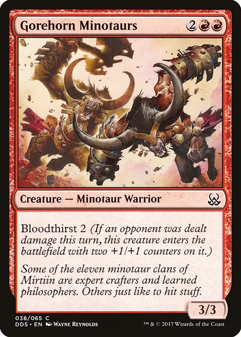 Gorehorn Minotaurs · Duel Decks: Mind vs. Might 38/65