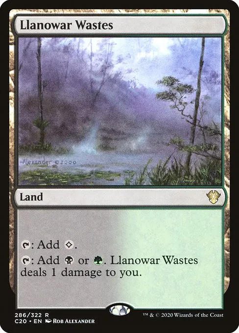 Llanowar Wastes · Commander 2020 286/322