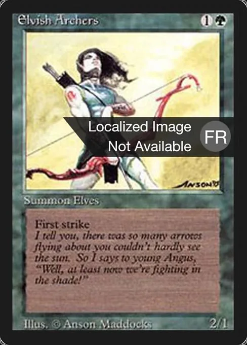Elvish Archers · Foreign Black Border 193/307
