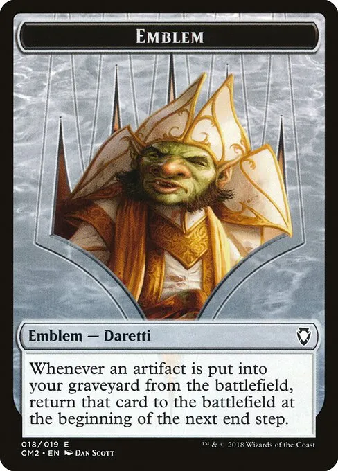 Daretti, Scrap Savant Emblem · Commander Anthology Volume II Tokens 18/19