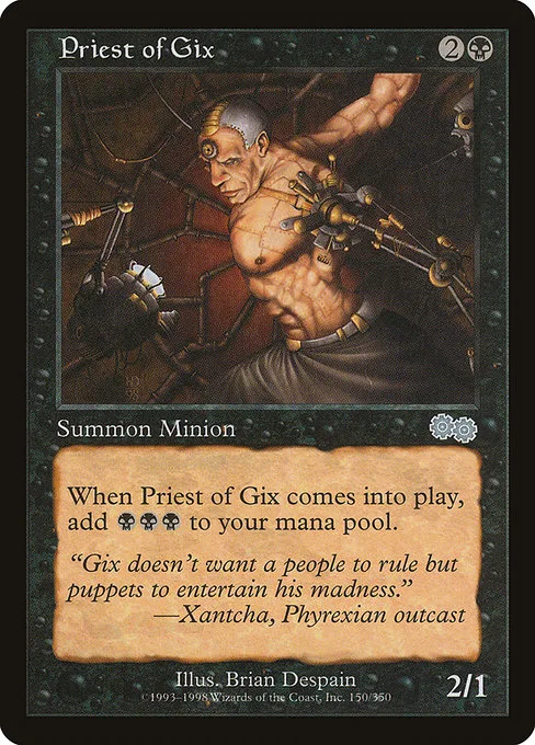 Priest of Gix · Urza's Saga 150/357
