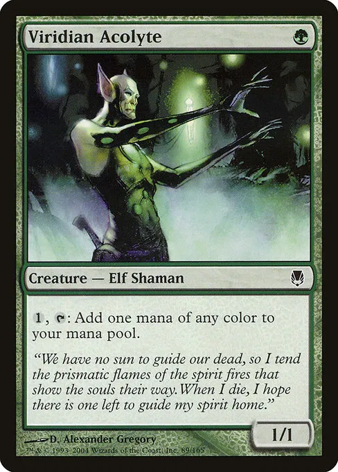 Viridian Acolyte · Darksteel 89/165