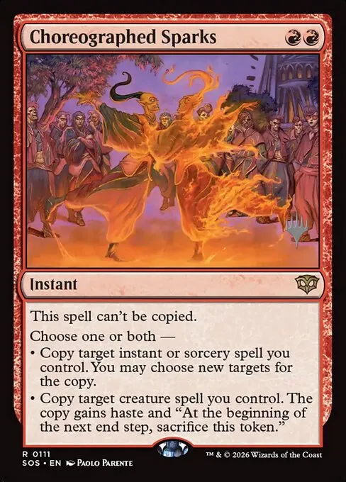 Choreographed Sparks · Secrets of Strixhaven Promos 111p/80