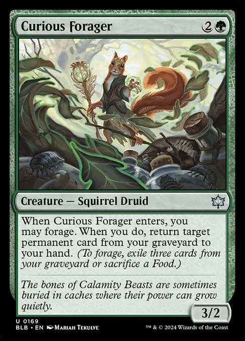 Curious Forager · Bloomburrow 169/398