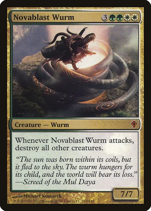 Novablast Wurm · Worldwake 119/145