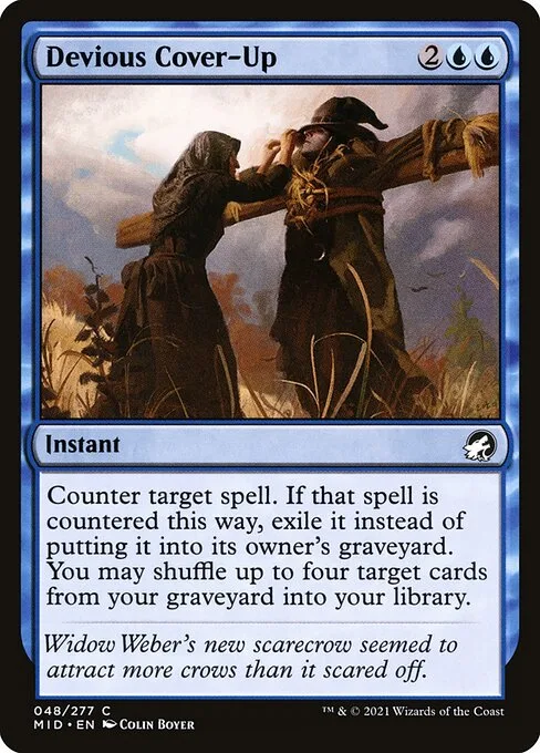 Devious Cover-Up · Innistrad: Midnight Hunt 48/399