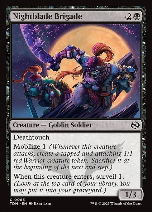 Nightblade Brigade · Tarkir: Dragonstorm 85/427